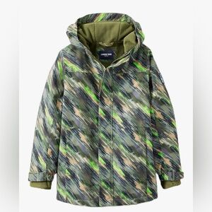 Lands' End Olive and Patterned Jacket